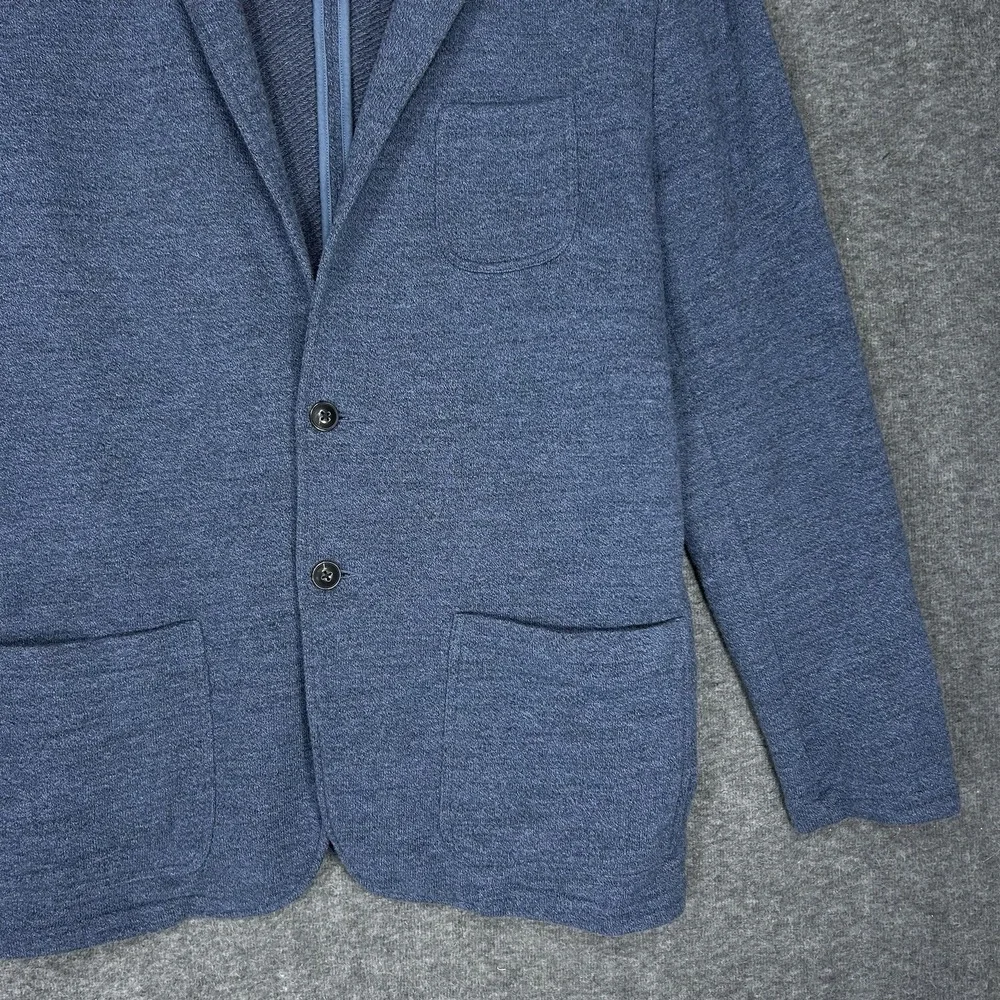 Faherty Inlet Knit Blazer Mens XXL Deep Navy Melange Unstructured Jacket